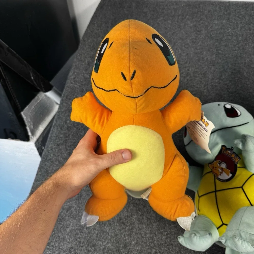 Pokemon Plush Lot of 3 Pikachu Charmander Squirtle Stuffed Animal Toy NWT 14